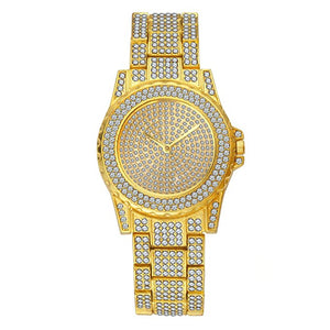 Pae Iced Out Hip Hop Watch Gold
