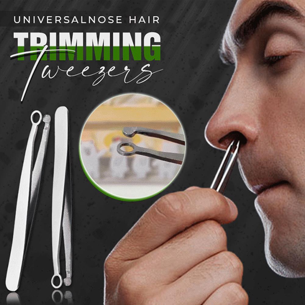Nose Hair Trimming Tweezers Nose Trimmer Tweezer Round Tip Perfect Steel Nose Hair Removal