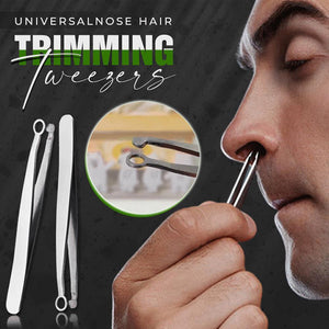 Nose Hair Trimming Tweezers Nose Trimmer Tweezer Round Tip Perfect Steel Nose Hair Removal