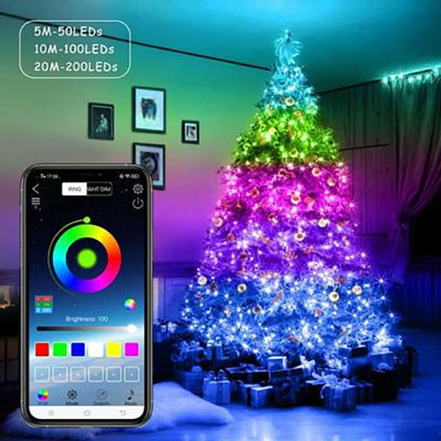 LED Party Festoon Light String IP65 Outdoor Garland Tree Decor Light Bedroom